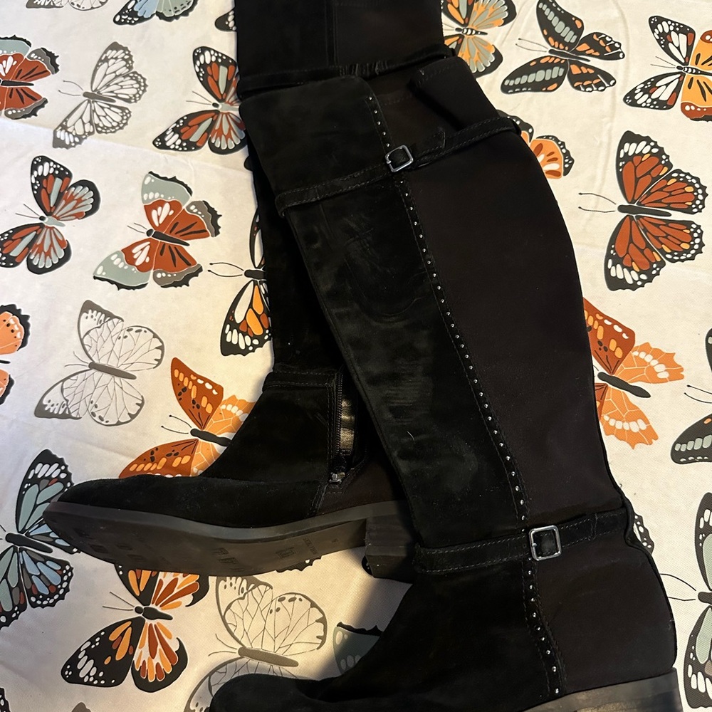 Ivanka Trump Black Over the Knee Boots